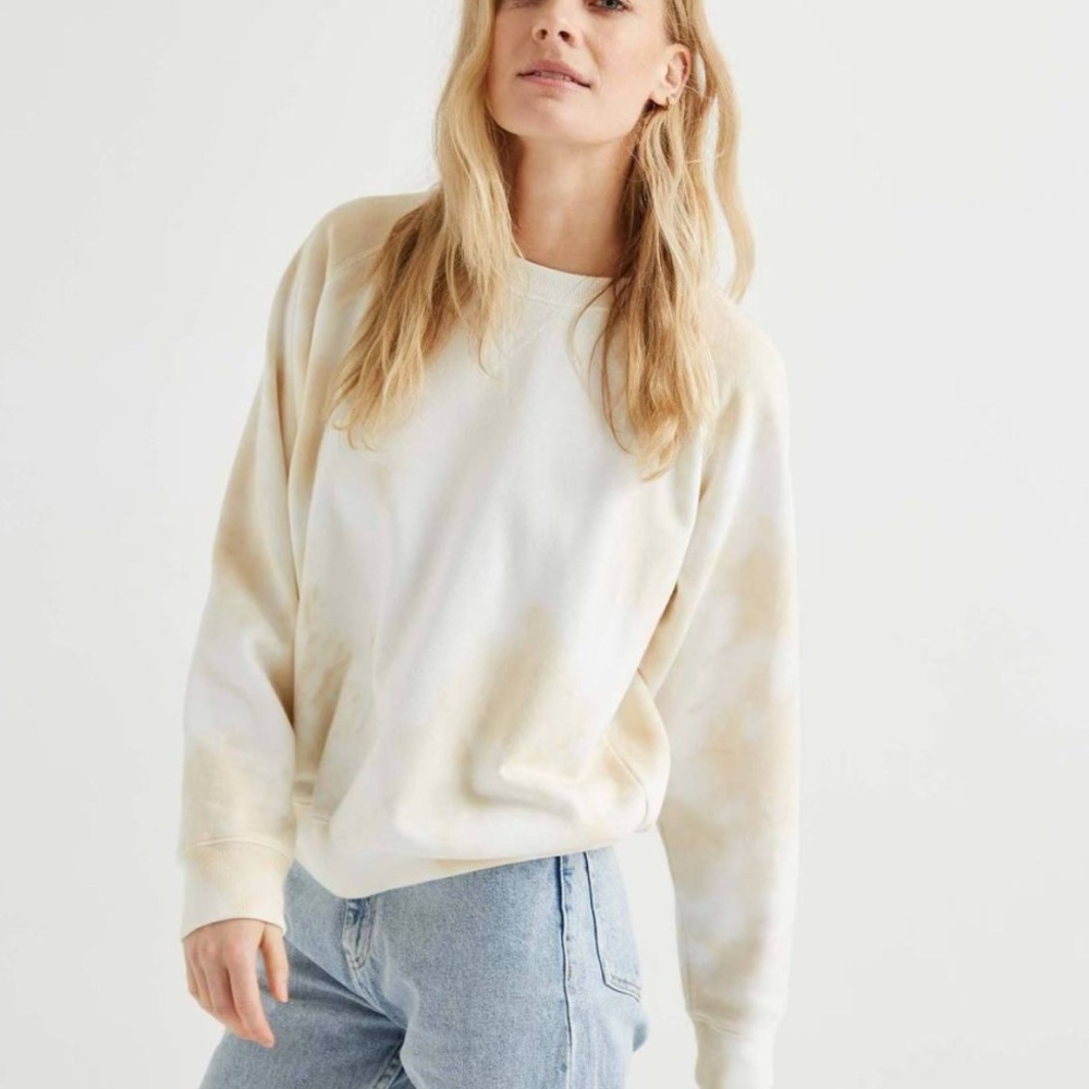Richer Poorer Fleece Sweatshirt in Cloud Wash - L